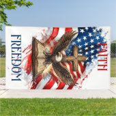 Faith & Freedom Eagle Tributo Spandoek (Buitenkant)