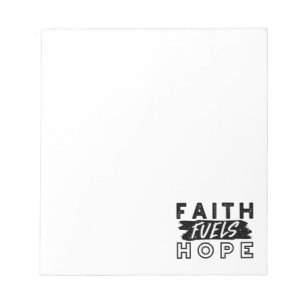 Faith Fuels Hope Citaat – Inspirerende Christelijk Notitieblok