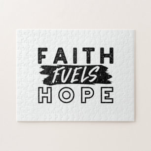 Faith Fuels Hope Citaat – Opbeurende Christelijke Legpuzzel