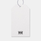 Faith Fuels Hope Quote – Uplifting Christian Art Cadeaulabel (Achterkant)