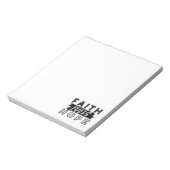 Faith Fuels Hope Quote – Uplifting Christian Art Notitieblok (Linkerzijde)