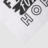 Faith Fuels Hope Quote – Uplifting Christian Art Tissuepapier (Detail)