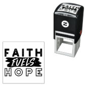 Faith Fuels Hope Quote – Uplifting Christian Art Zelfinktende Stempel (In situ)