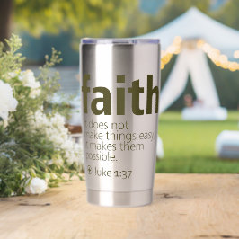 Faith Geïsoleerde Drinkbeker