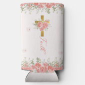 Faith Gift Floral Cross Seltzer Blikjeskoeler (Achterkant)