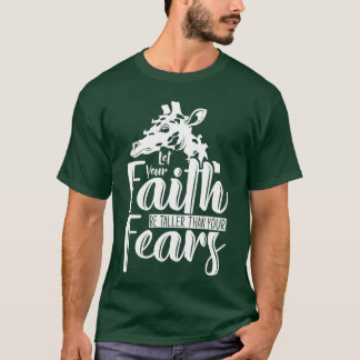 Faith Giraffe Lover Africa Safari Dierenvriend Gir T-shirt