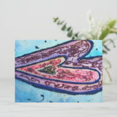 Faith Glitter Hearts Custom Uitnodiging of Uitnodi (Staand voorkant)