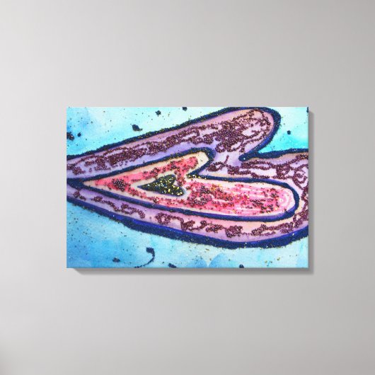 Faith Glitter Hearts Painting Canvas Art Prints (Voorkant)