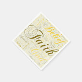 Faith Gold en White Servet (Hoek)