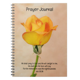 Faith Golden Oranje Roos Art Prayer Journal Notitieboek