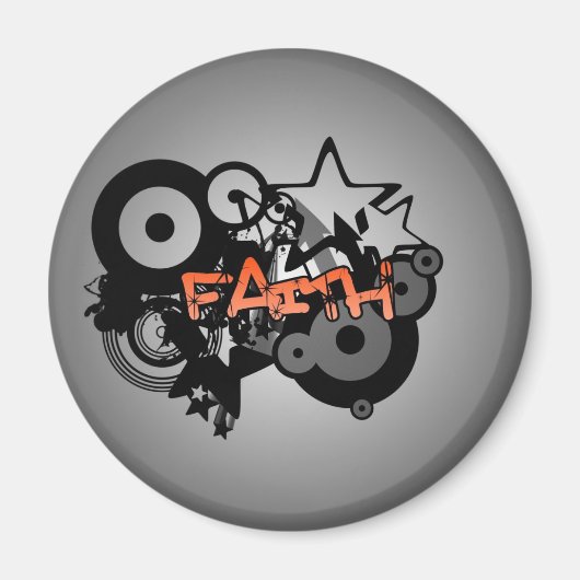 FAITH Graffiti Art Magneet (Voorkant)
