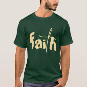 FAITH Graphic Forest Green T-shirt (Voorkant)