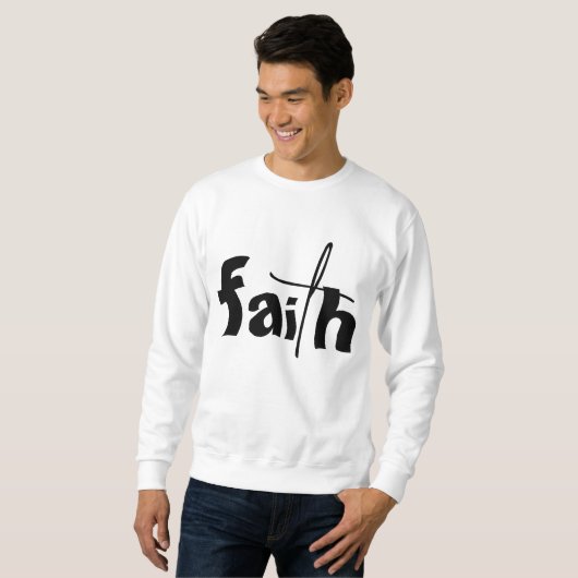 FAITH Graphic White Trui (Voorkant volledig)