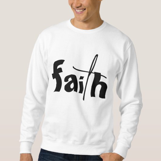 FAITH Graphic White Trui (Voorkant)