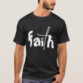 FAITH Graphic Zwart T-shirt (Voorkant)