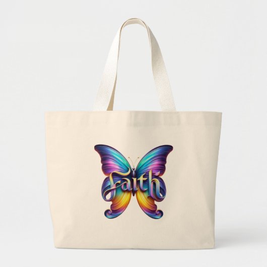 Faith Grote Tote Bag (Voorkant)