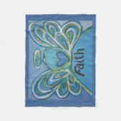 Faith Guardian Angel Art Custom Fleece Deken (Voorkant)
