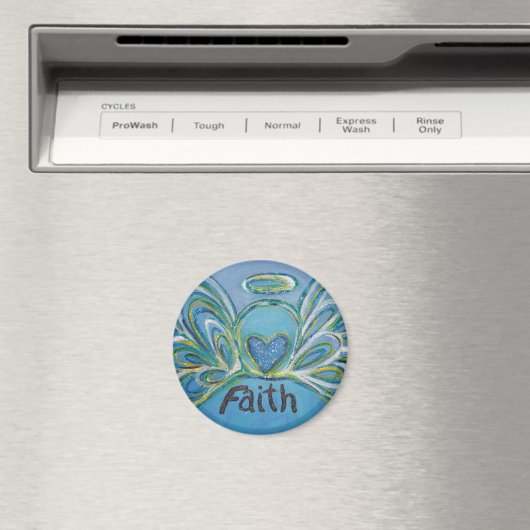 Faith Guardian Angel Word Custom Magnet (Insitu (Vaatwasser))