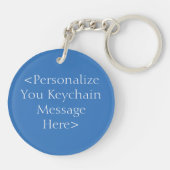 Faith Guardian Angel Word Custom Sleutelhanger (Achterkant)