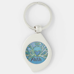 Faith Guardian Angel Word Custom Sleutelhangers