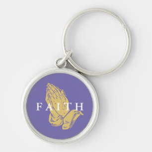Faith Hands of Prayer Sleutelhanger