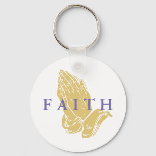 Faith Hands of Prayer Sleutelhanger