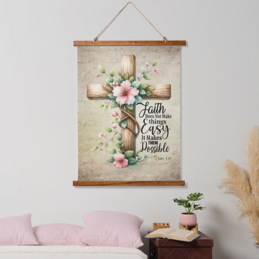 Faith Hangend Wandkleed (Slaapkamer)