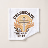 Faith Harvest Celebration – Inspirerend kunst Bad Handdoek (Wasdoekje)
