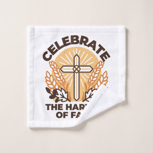 Faith Harvest Celebration – Inspirerend kunst Bad Handdoek (Wasdoekje)