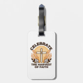 Faith Harvest Celebration – Inspirerend kunst Bagagelabel (Achterkant verticaal)