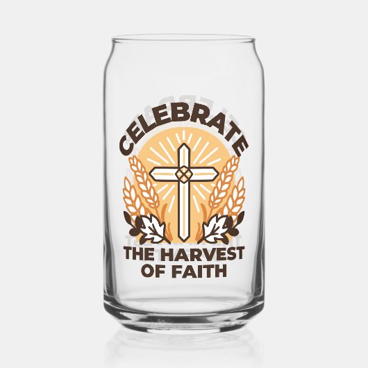 Faith Harvest Celebration – Inspirerend kunst Blikvorm Glas (Voorkant)