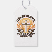 Faith Harvest Celebration – Inspirerend kunst Cadeaulabel (Voorkant)