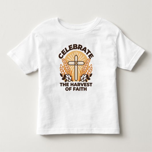 Faith Harvest Celebration – Inspirerend kunst Kinder Shirts (Voorkant)
