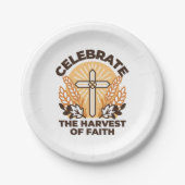 Faith Harvest Celebration – Inspirerend kunst Papieren Bordje (Voorkant)
