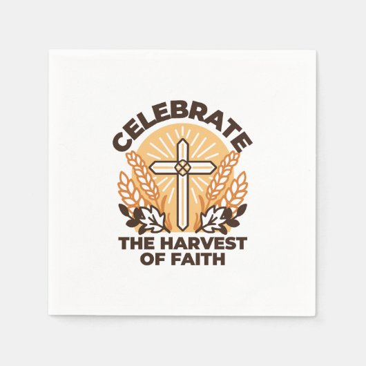 Faith Harvest Celebration – Inspirerend kunst Servet (Voorkant)