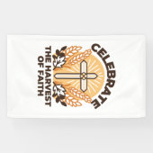 Faith Harvest Celebration – Inspirerend kunst Spandoek (Horizontaal)