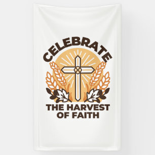 Faith Harvest Celebration – Inspirerend kunst Spandoek
