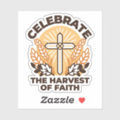 Faith Harvest Celebration – Inspirerend kunst Sticker (Vel)