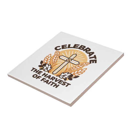 Faith Harvest Celebration – Inspirerend kunst Tegeltje (Zijkant)