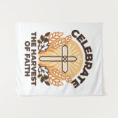 Faith Harvest Celebration – Inspirerend kunst Wandkleed (Voorkant (horizontaal))