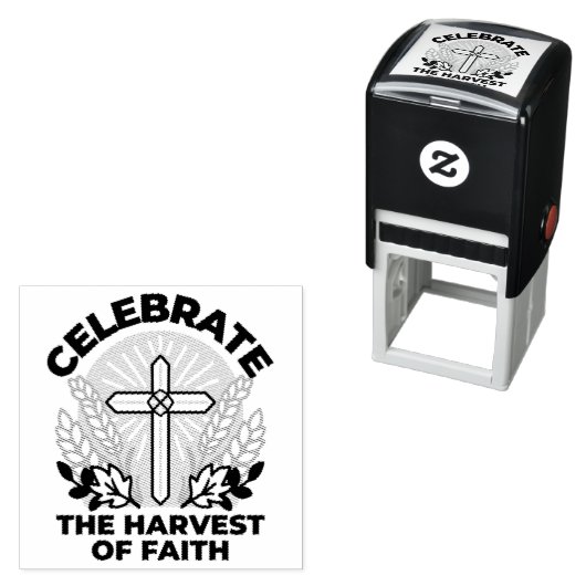 Faith Harvest Celebration – Inspirerend kunst Zelfinktende Stempel (In situ)