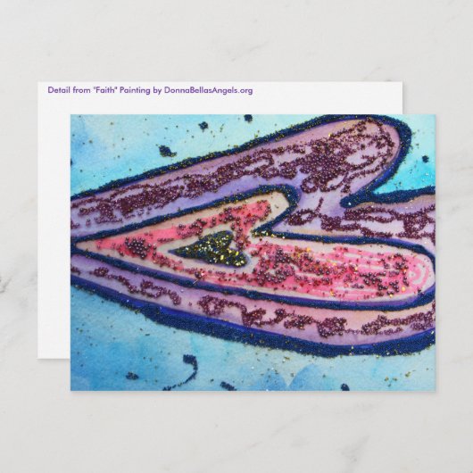 Faith Heart Briefkaart (Voorkant / Achterkant)