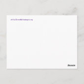 Faith Heart Painting Cutsom Art Briefkaart (Achterkant)