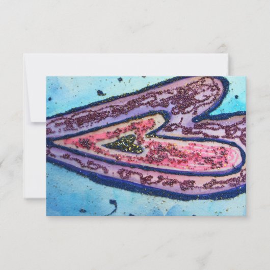 Faith Hearts Custom Small Invitation of Nodig uit Kaart (Voorkant)