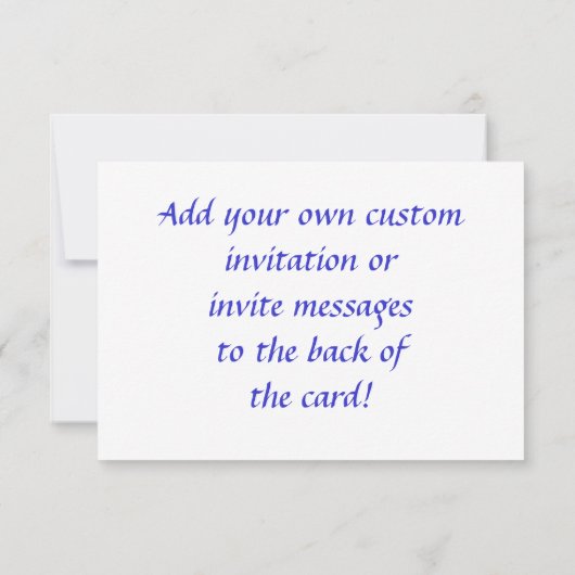 Faith Hearts Custom Small Invitation of Nodig uit Kaart (Achterkant)