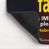 Faith | Hebreeuws 11:6 | Christelijke scripts Muismat (Hoek)