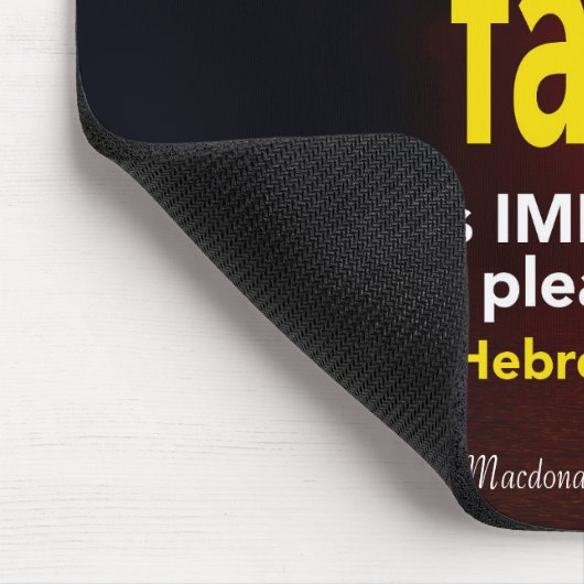 Faith | Hebreeuws 11:6 | Christelijke scripts Muismat (Hoek)