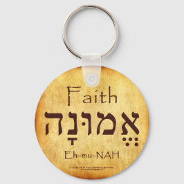 FAITH HEBREW SLEUTELHANGER