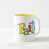 Faith Hebrews 11:1 Coffee Mok (Voorkant rechts)