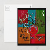 Faith Hebrews 11 Briefkaart (Voorkant / Achterkant)
